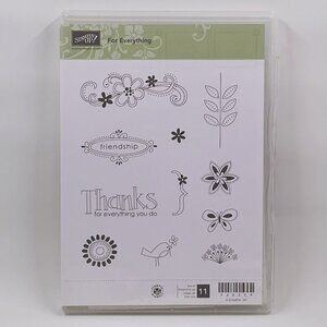 Stampin Up For Everything Rubber Stamps Set of 8 #120459 Stampin’ Stamping